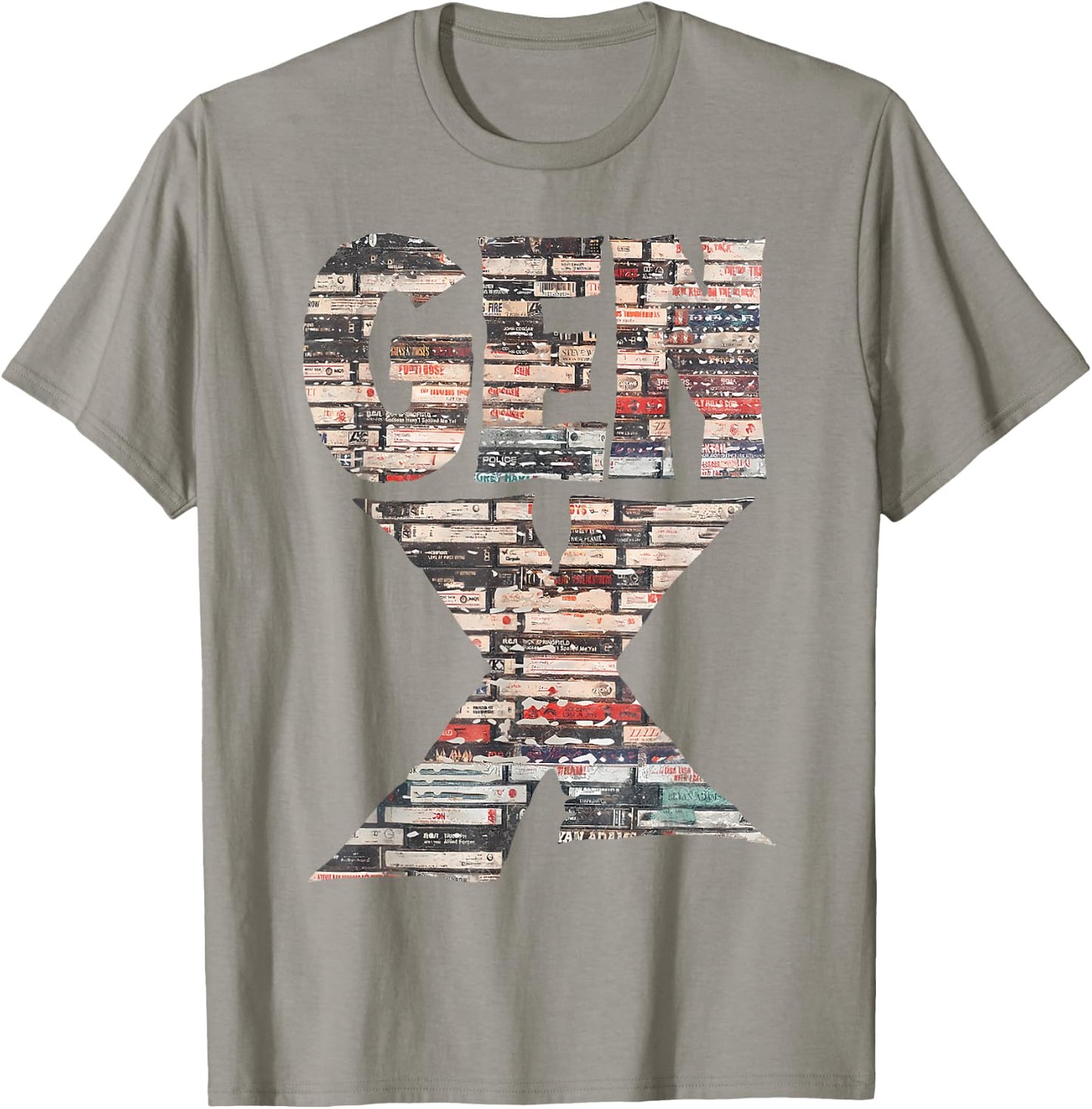 Gen X 80’s Rock Cassettes T-Shirt - T-Shirt | Sand