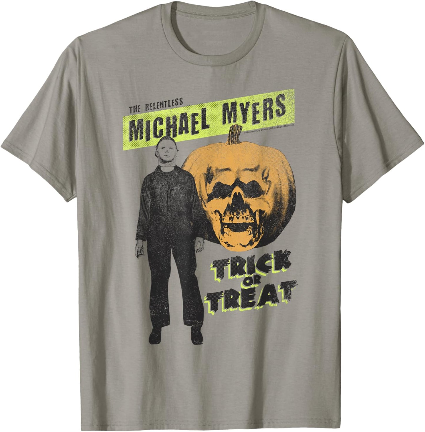 Halloween The Relentless Michael Myers Trick Or Treat T-Shirt - T-Shirt | Sand