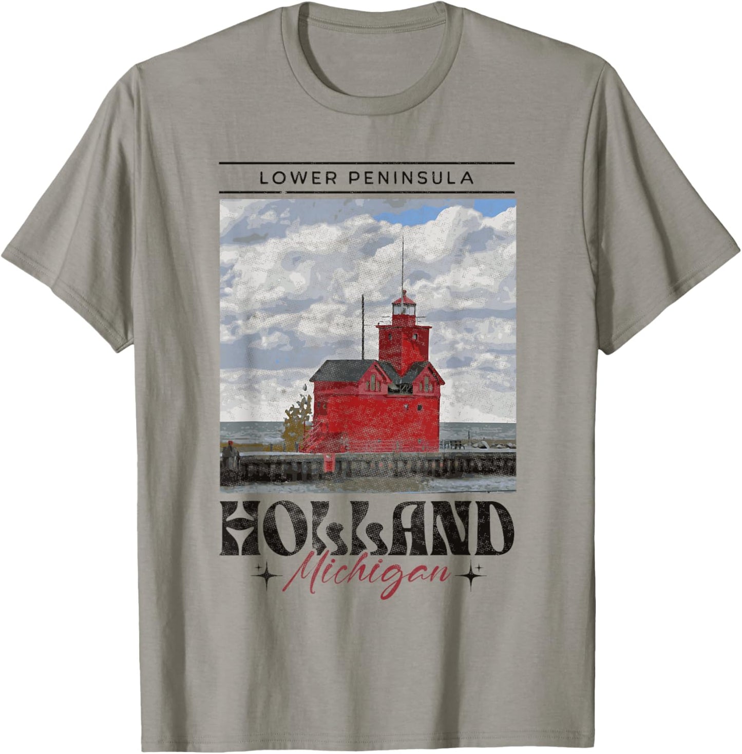 Holland MI Men Women Boys Girls Holland Michigan T-Shirt - T-Shirt | Sand