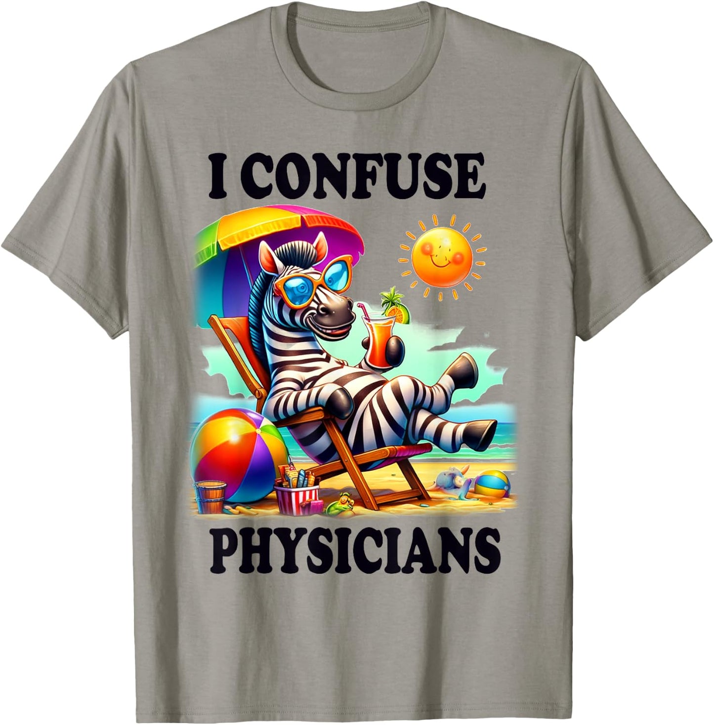 Funny Chronic Illness I confuse Physicians T-Shirt - T-Shirt | Sand