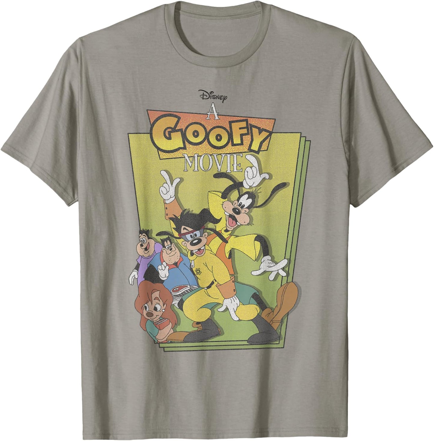 Disney A Goofy Movie Max Powerline Dance Logo Small T-Shirt - T-Shirt | Sand