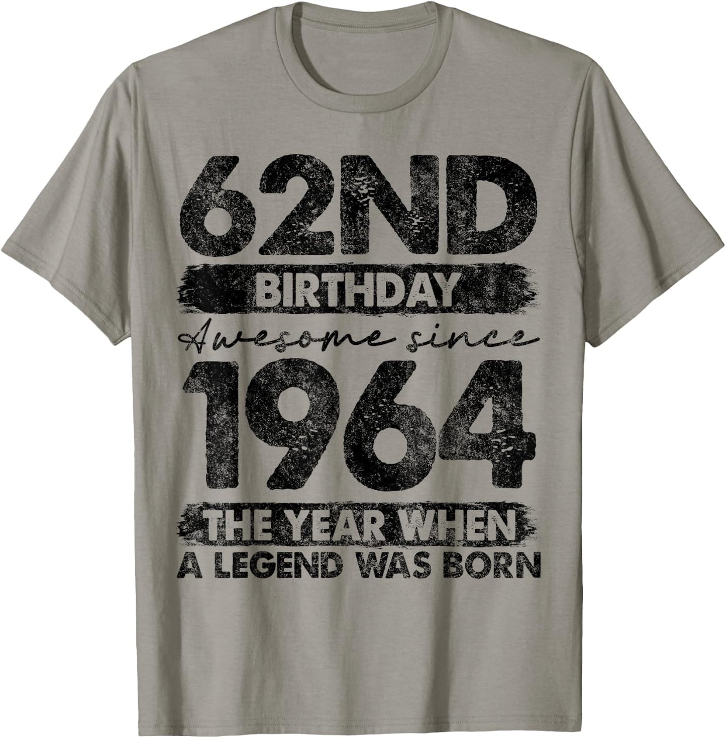 62 Year Old Gifts Vintage 1964 Limited Edition 62nd Birthday T-Shirt - T-Shirt | Sand