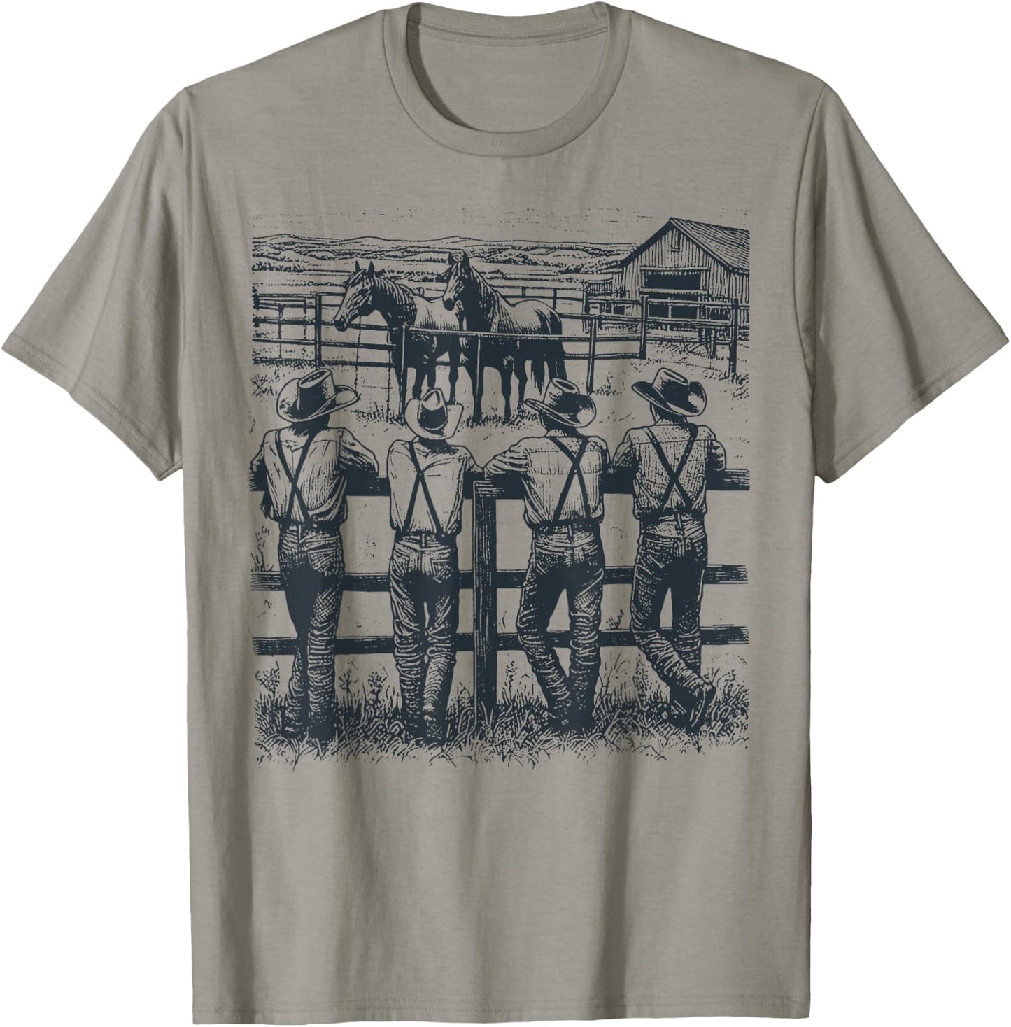 Western Country Rodeo Southern Vintage Cowboy Men Women Kid T-Shirt - T-Shirt | Sand