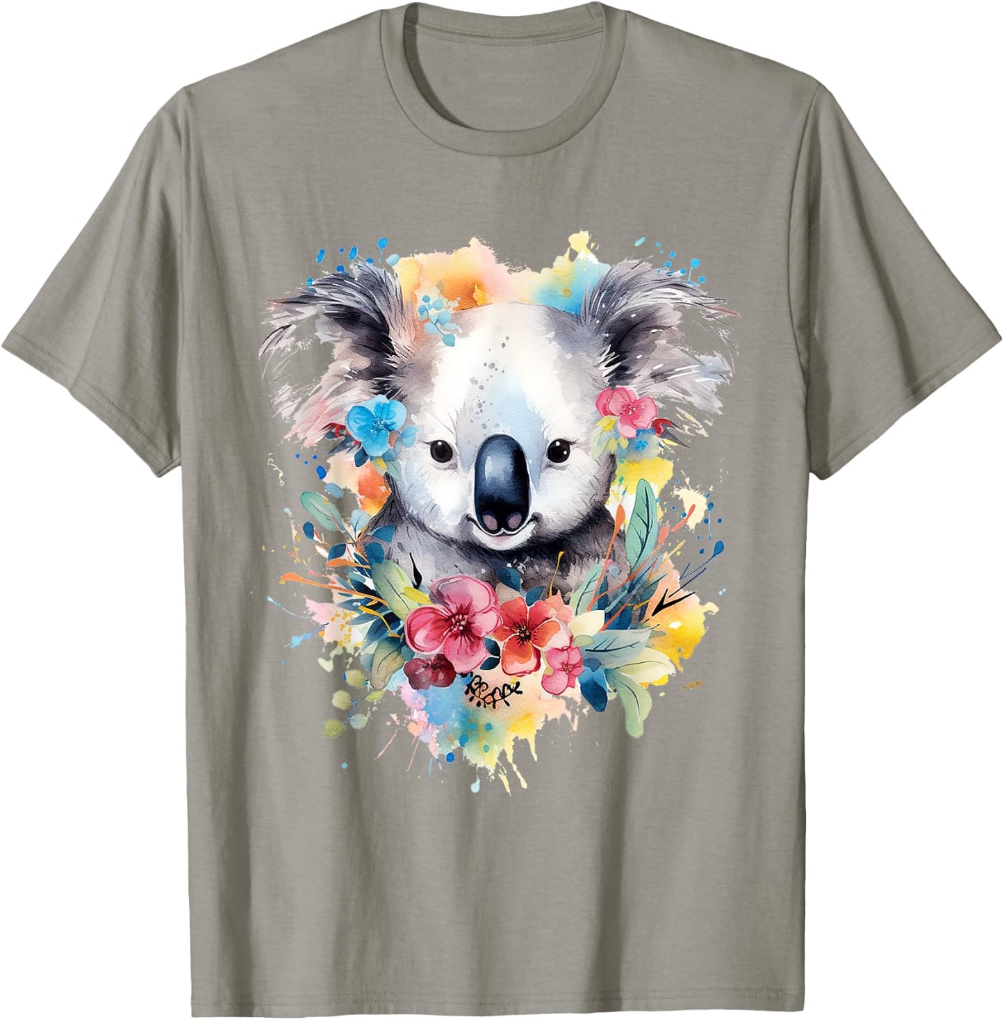 Koala Animal Colorful Motif Painting Art Abstract Koala T-Shirt - T-Shirt | Sand
