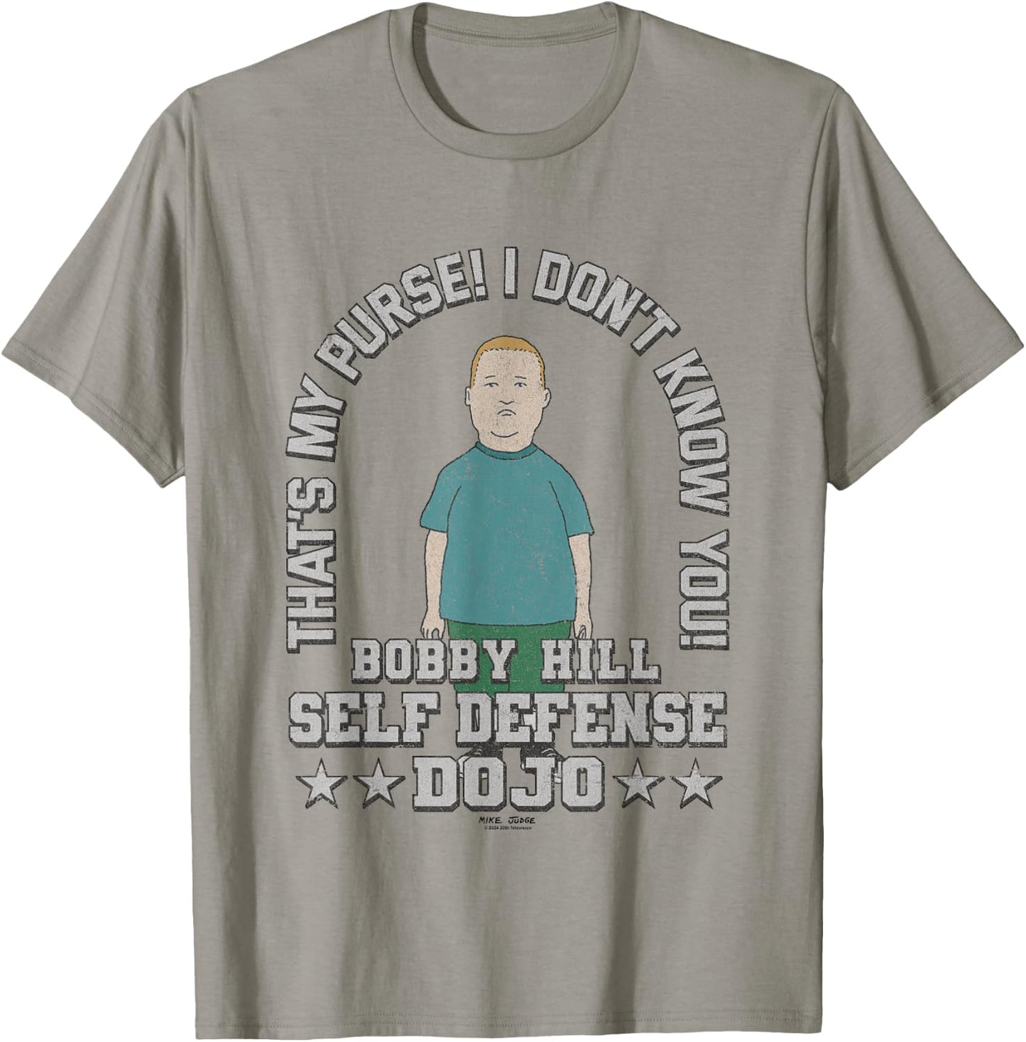 King Of The Hill Bobby Hill Self Defense Dojo Chest Poster T-Shirt - T-Shirt | Sand