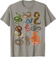 Types Of Snakes Educational Herpetologist Kids Boys Girls T-Shirt - T-Shirt | Sand