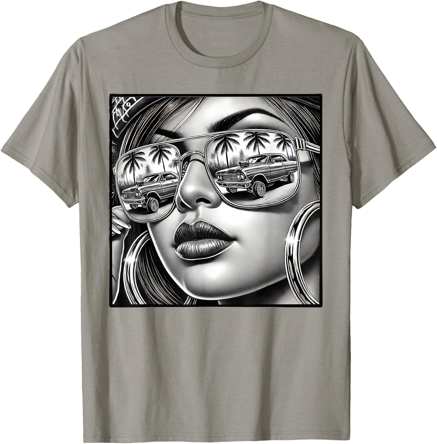 Urban Cultura Chicano Latino Mexican Pride Lowrider Chola T-Shirt - T-Shirt | Sand