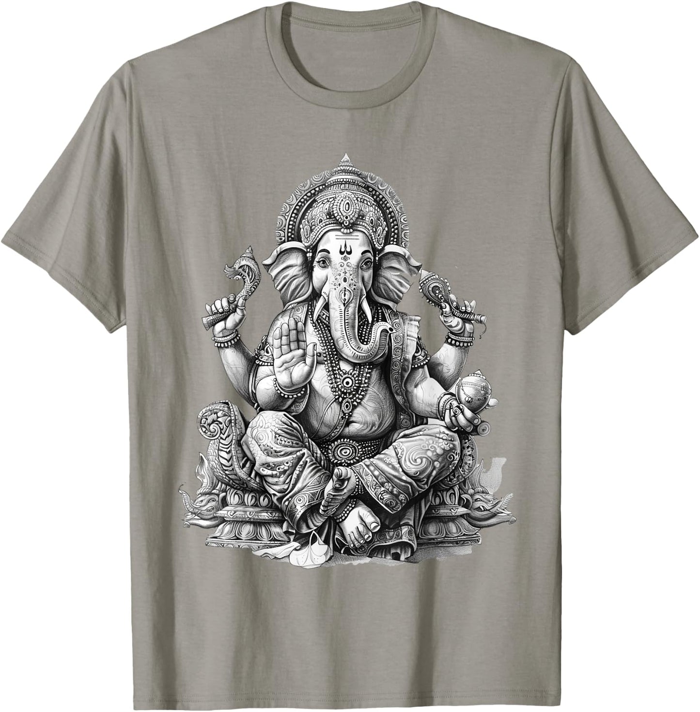 Ganesh spiritual hindu god elephant yoga meditation T-Shirt - T-Shirt | Sand