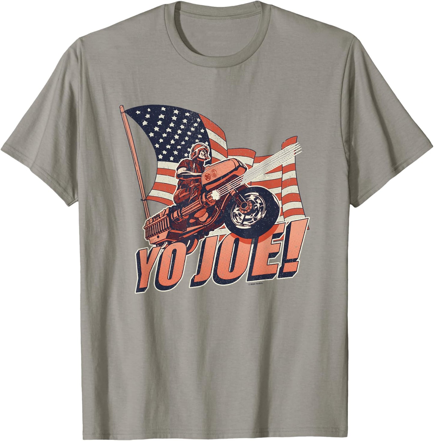 G.I. Joe Americana Yo Joe! Classic Vintage Big Chest Poster T-Shirt - T-Shirt | Sand