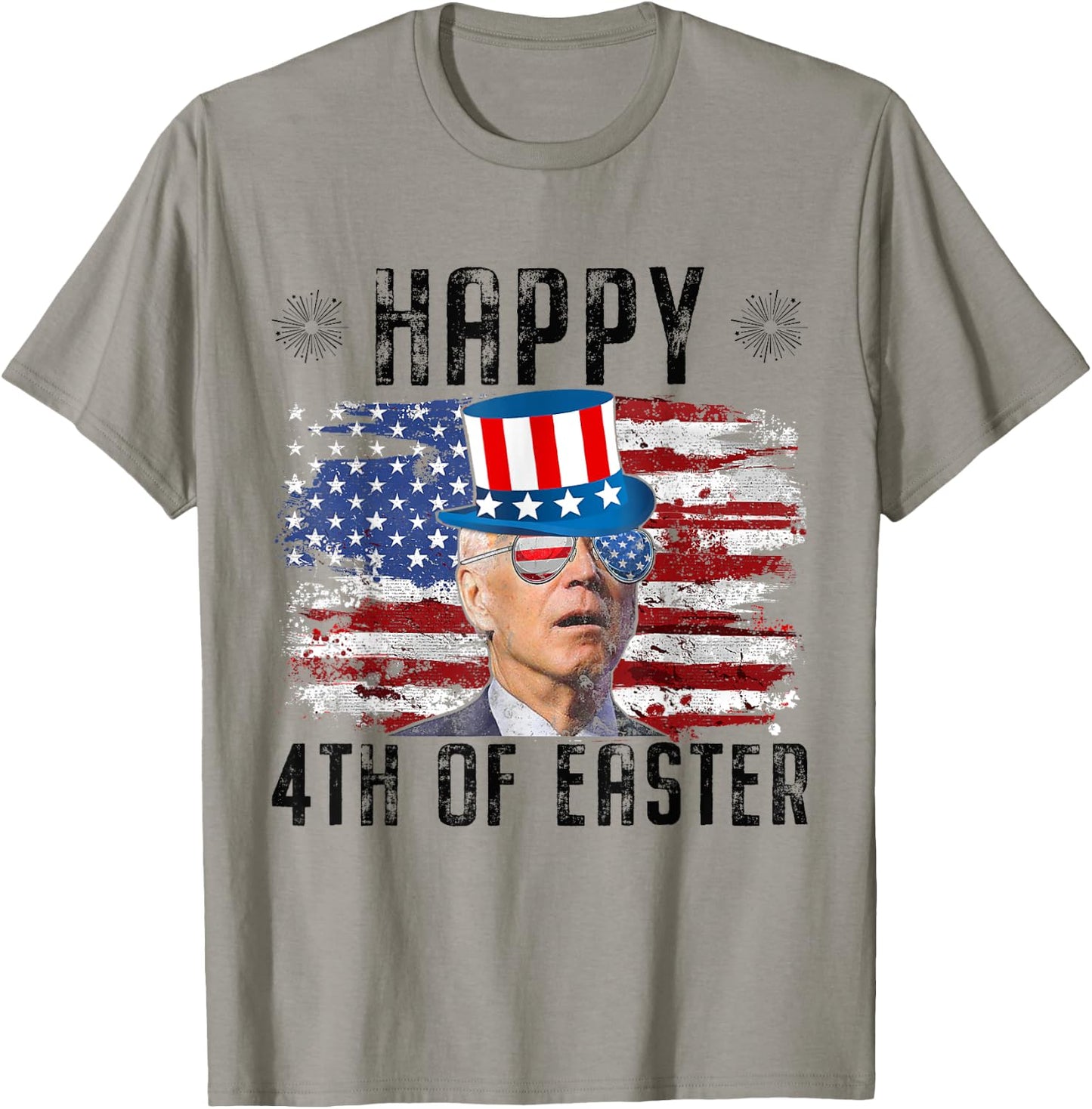 Joe Biden 4th Of July Happy Easter 4th Of July US Flag Men T-Shirt - T-Shirt | Sand