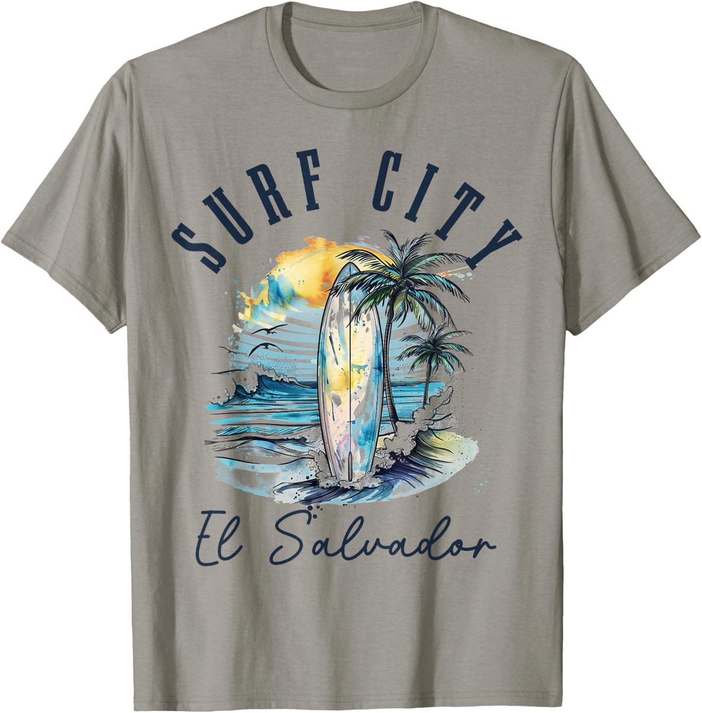 Surf City El Salvador Vintage Beach Surf Surfer T-Shirt - T-Shirt | Sand
