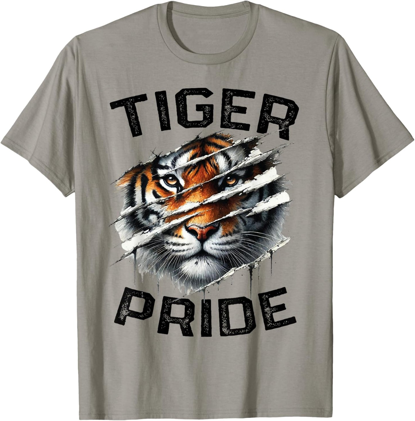 Tiger Pride Retro Vintage Tiger School Sports Team T-Shirt - T-Shirt | Sand