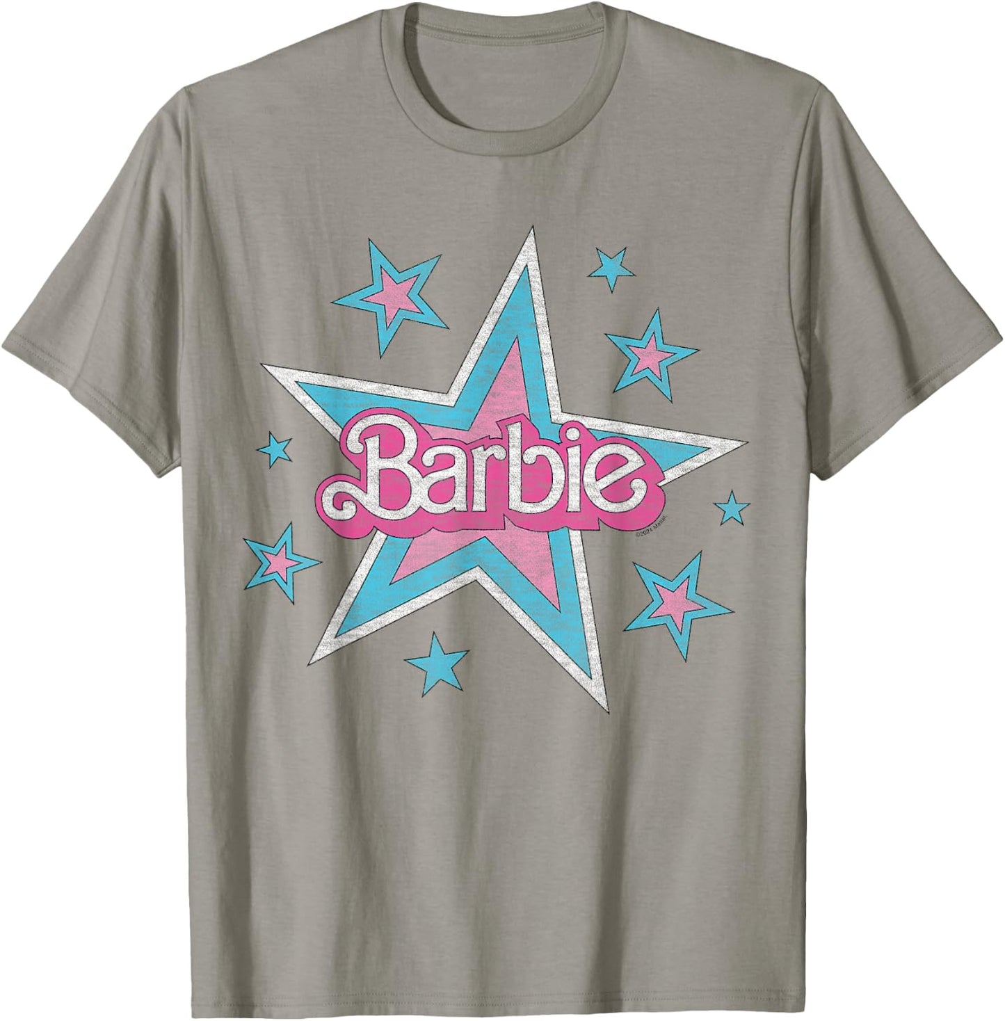 Barbie - Vintage Logo with Stars T-Shirt - T-Shirt | Sand