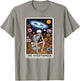 Funny Over Thinker Cool Tarot Card Skeleton Graphic T-Shirt - T-Shirt | Sand