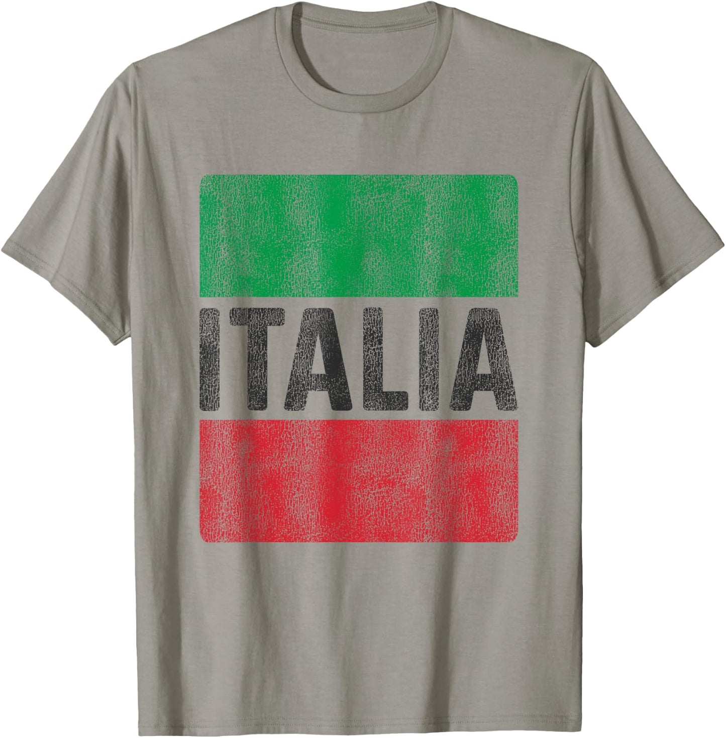 Vintage Italia Flag of Italy Souvenir Italian T-Shirt - T-Shirt | Sand
