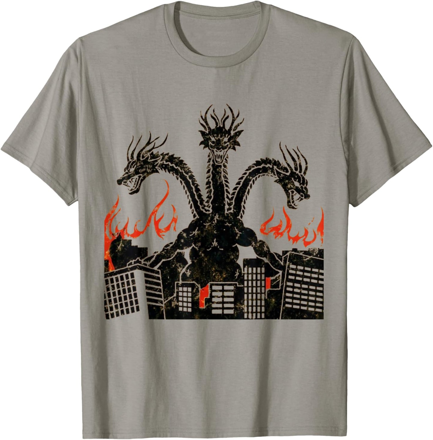 Vintage Dragon King Ghidorah Art Sunset Japanese Kids Men T-Shirt - T-Shirt | Sand