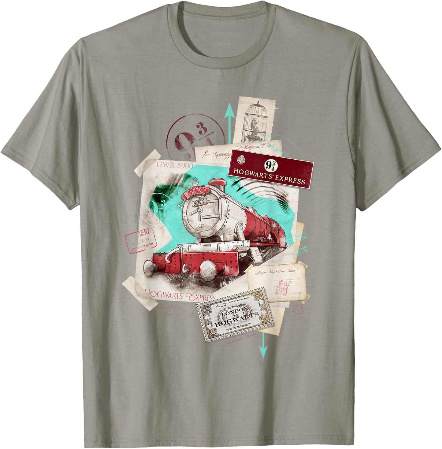 Harry Potter Hogwarts Express Location T-Shirt - T-Shirt | Sand