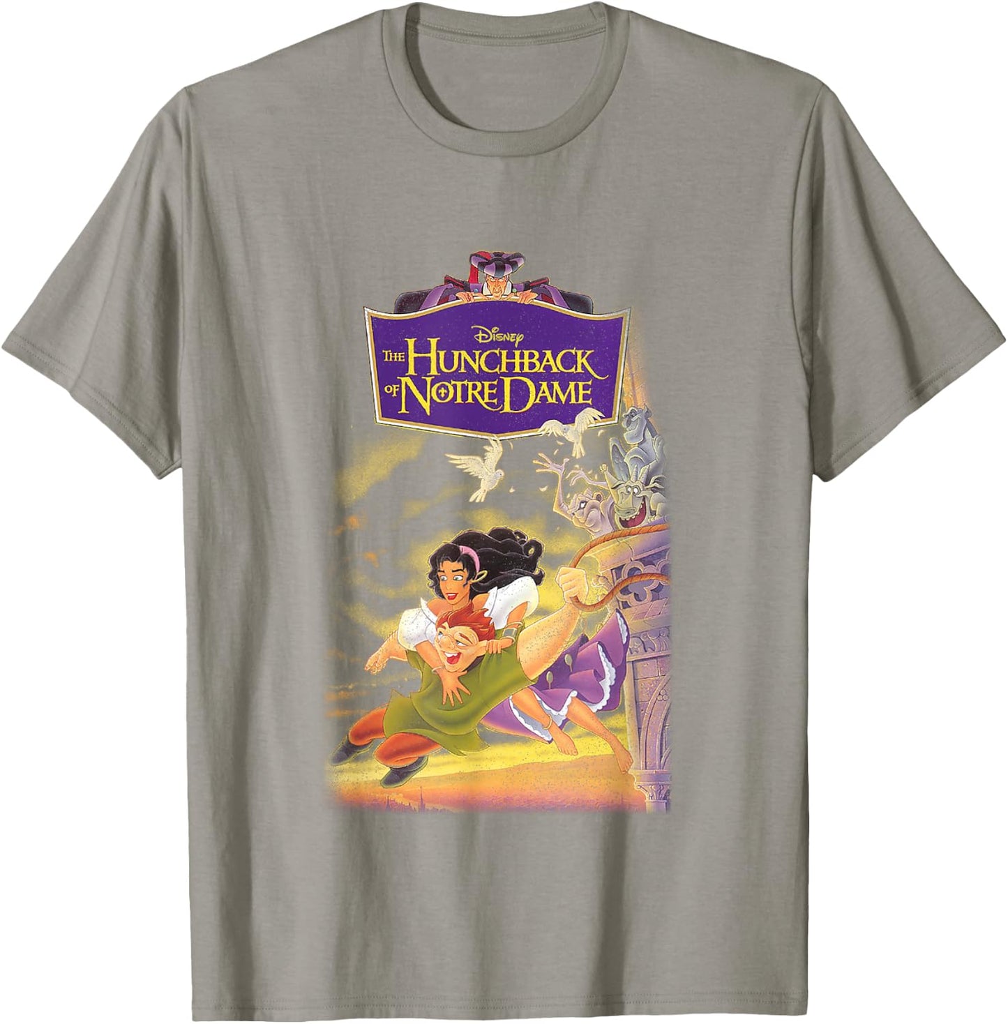 Disney The Hunchback of Notre Dame Iconic Group Shot Cover T-Shirt - T-Shirt | Sand