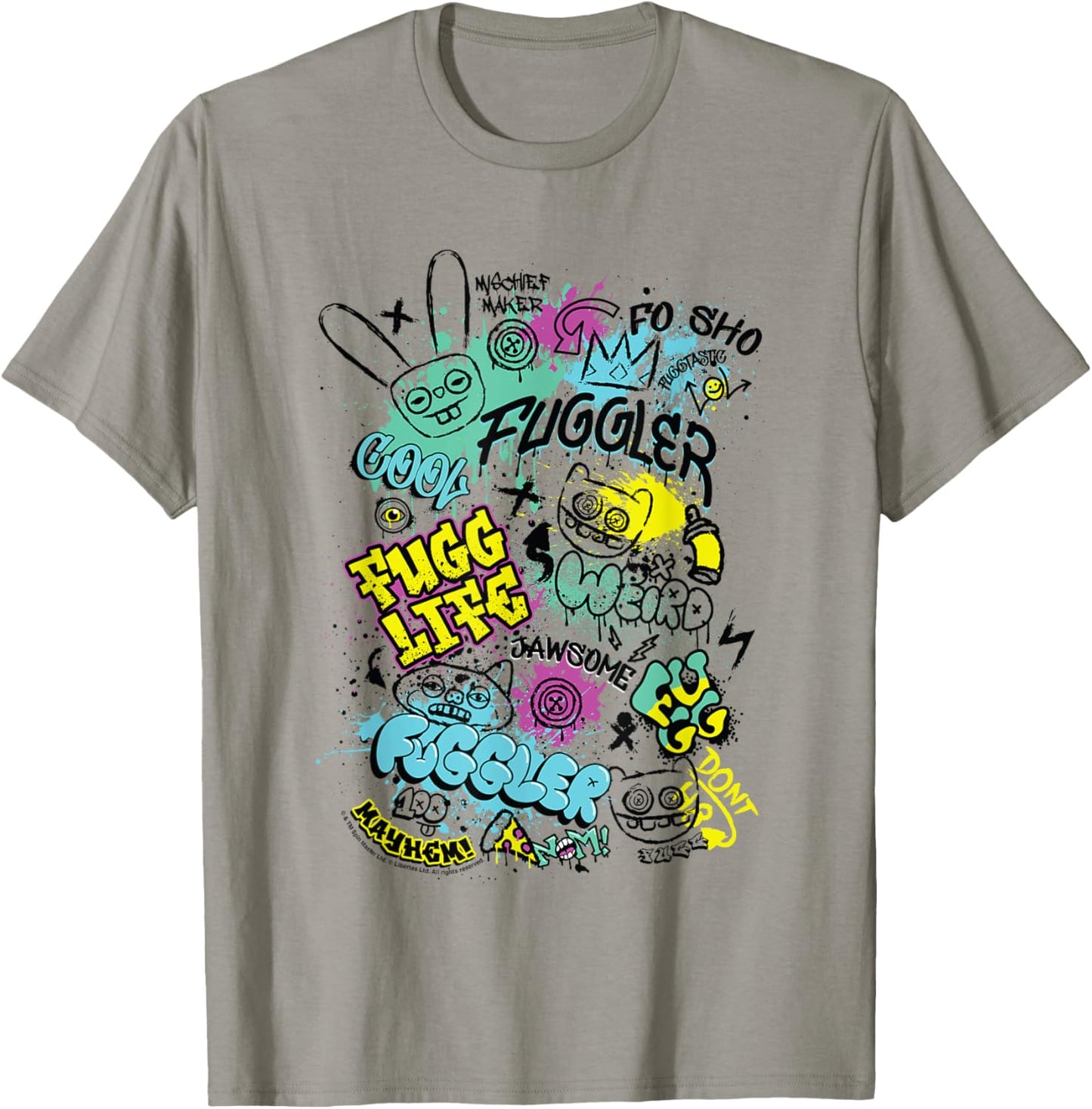 Fuggler Funny Ugly Monsters Graffiti Tags T-Shirt - T-Shirt | Sand