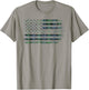 Clan Lamont Scottish tartan US flag kilt Scotland T-Shirt - T-Shirt | Sand