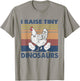 Funny I Raise Tiny Dinosaurs Chicken Joke Farmer Men Women T-Shirt - T-Shirt | Sand
