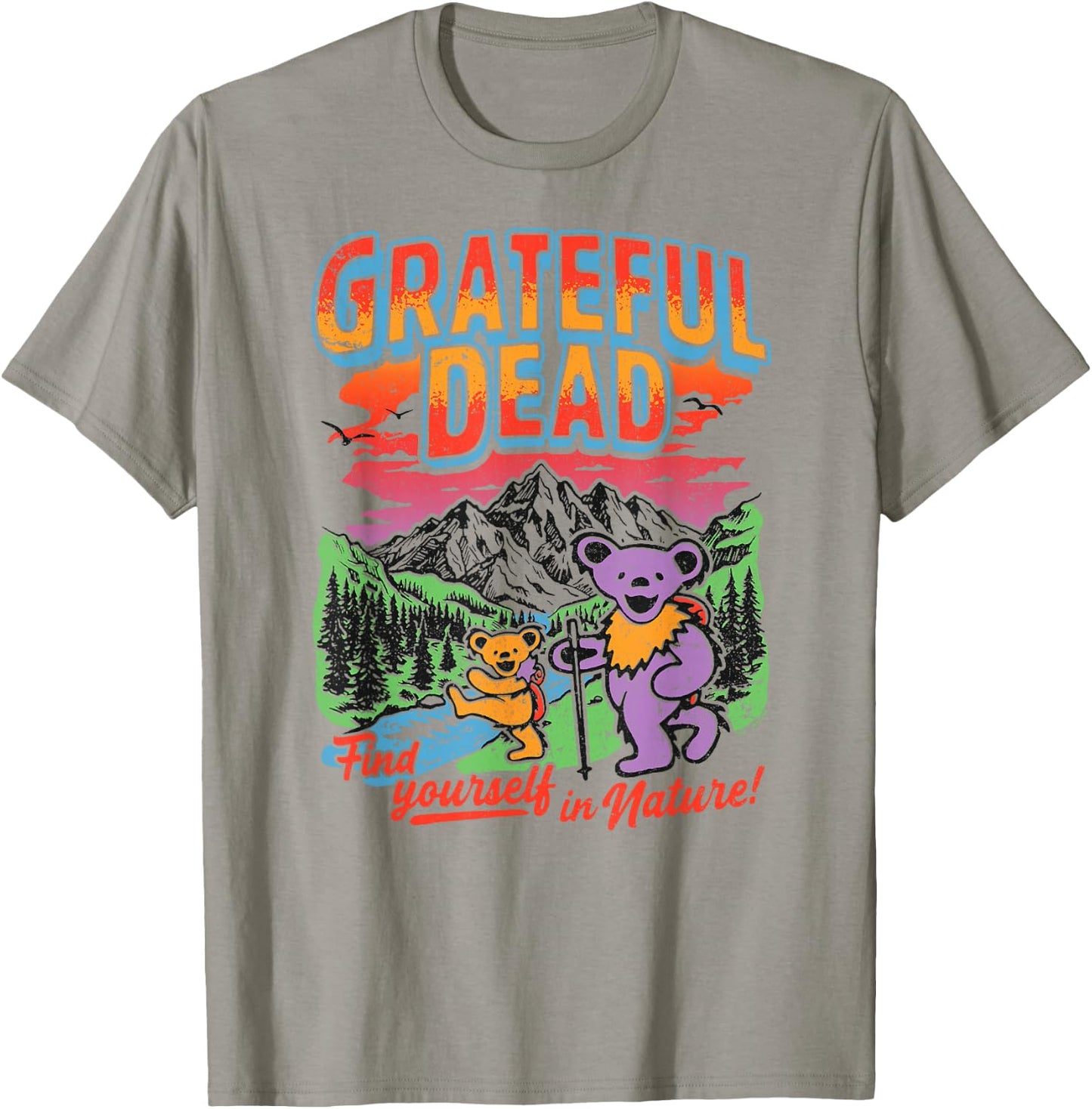 Grateful Dead Find Yourself in Nature Hiking Bears Band T-Shirt - T-Shirt | Sand