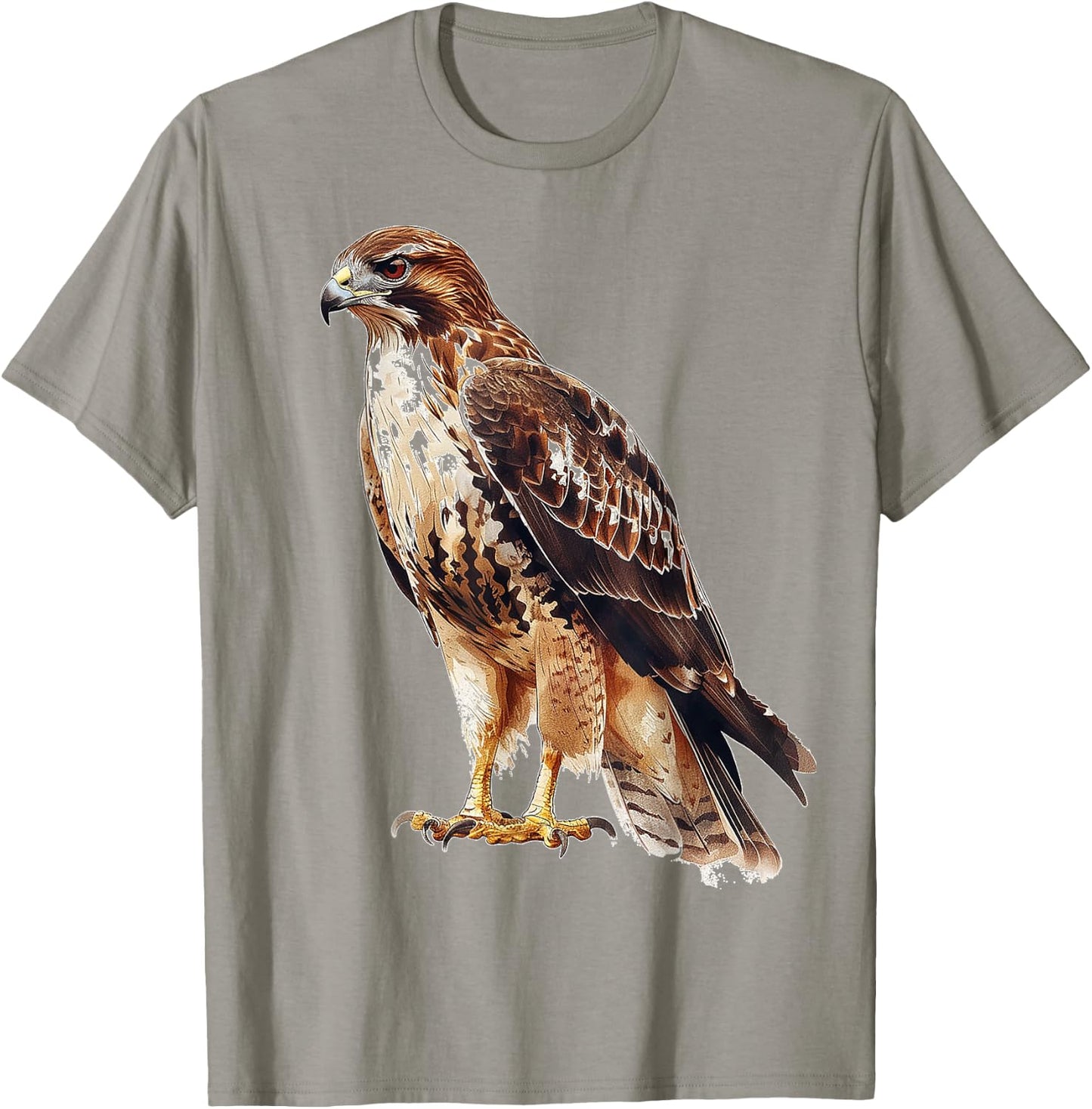 Hawk Bird Motif Artwork Hawk T-Shirt - T-Shirt | Sand