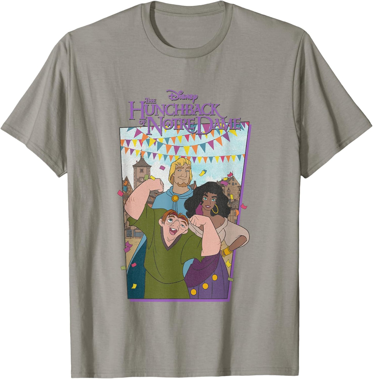Disney The Hunchback of Notre Dame Iconic Group Shot Poster T-Shirt - T-Shirt | Sand