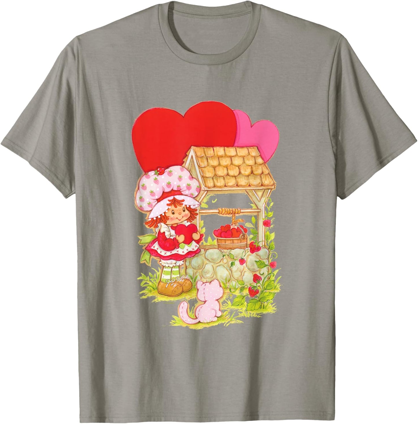 Strawberry Shortcake & Custard By Well Valentine's Day T-Shirt - T-Shirt | Sand