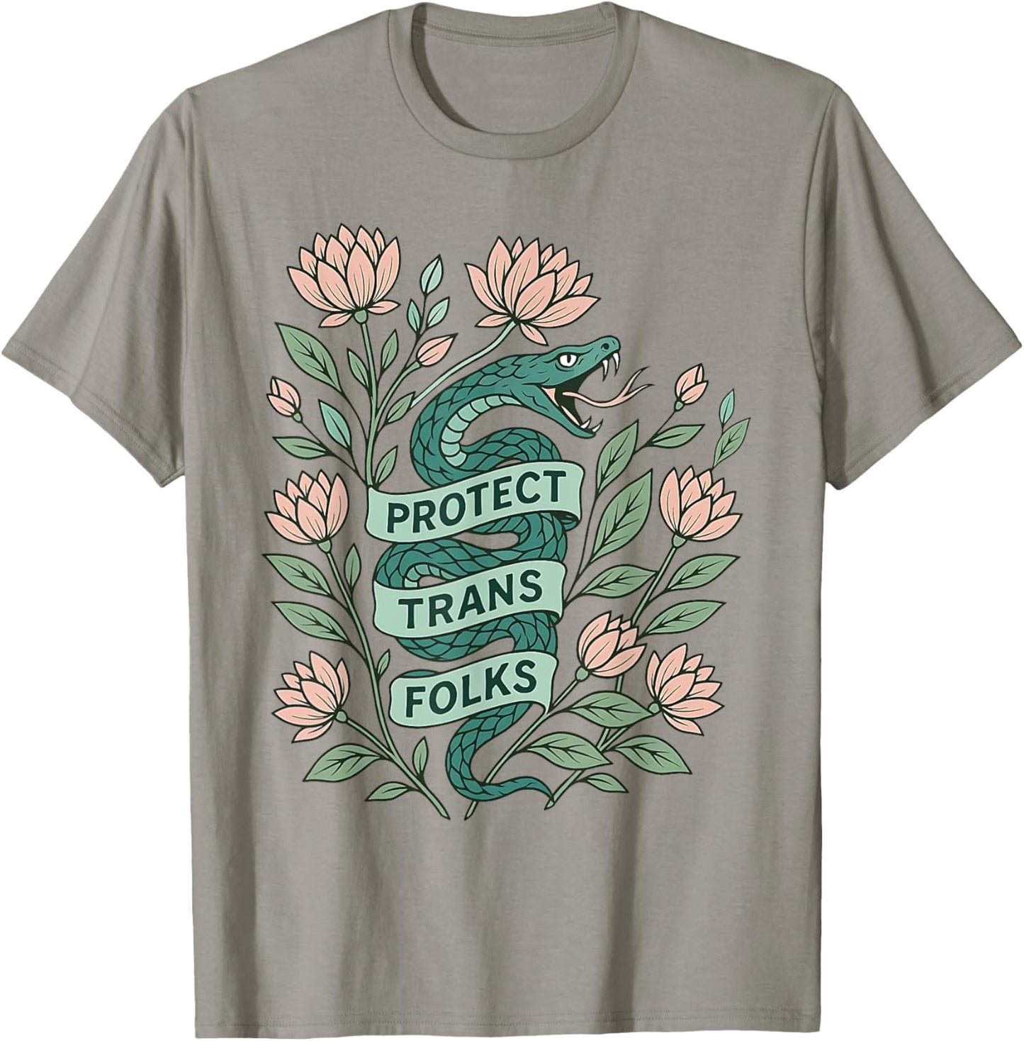 Retro Protect Trans Folks Protect Trans Rights Human Rights T-Shirt - T-Shirt | Sand