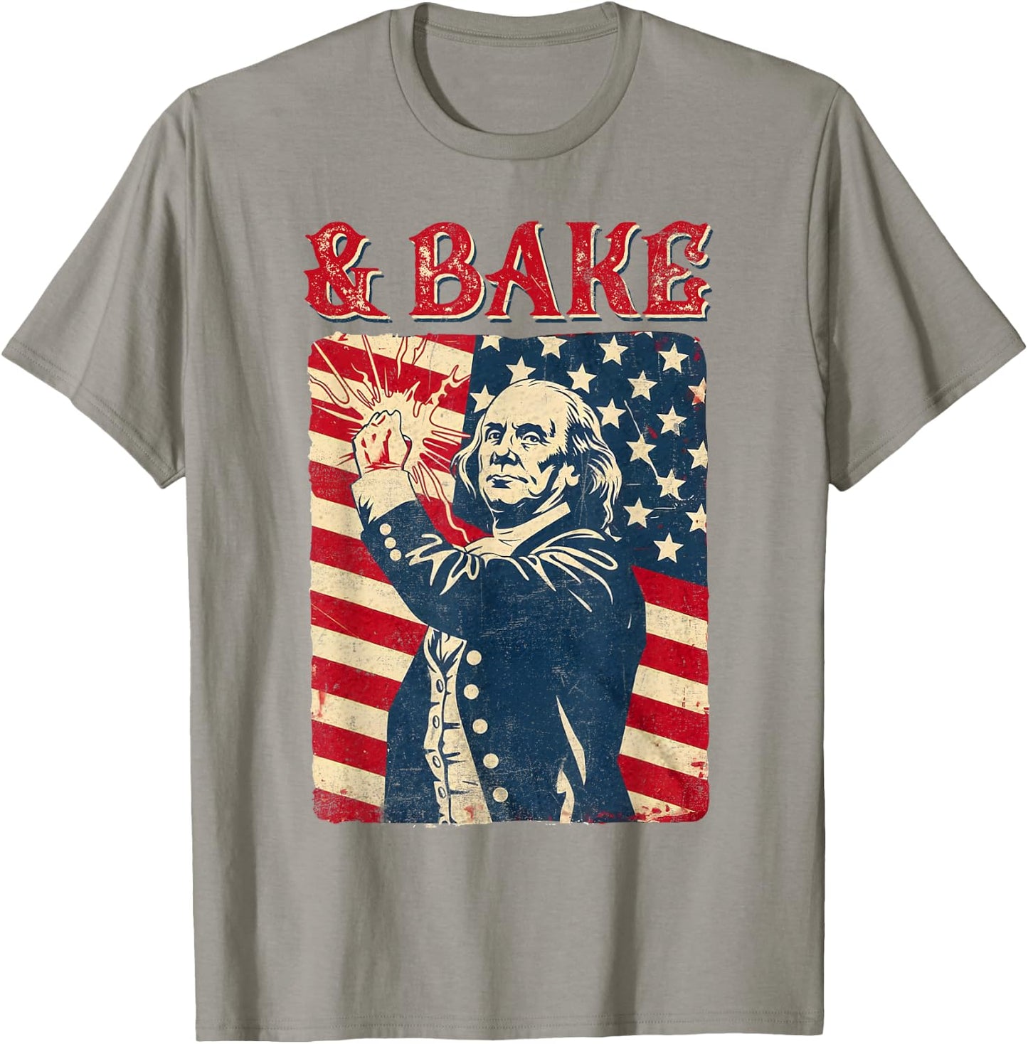 Funny Shake And Bake 4th of July Couple Matching T-Shirt - T-Shirt | Sand