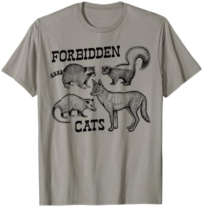 Vintage Forbidden Cats Animals Lover T-Shirt - T-Shirt | Sand