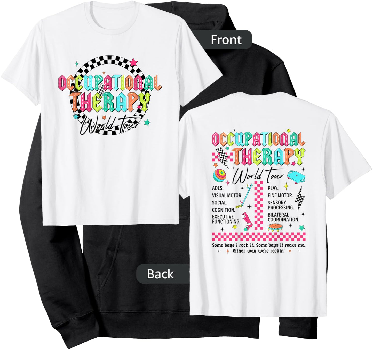 Occupational Therapy World Tour New OT Squad COTA OTA Hoodie - Hoodie | Black