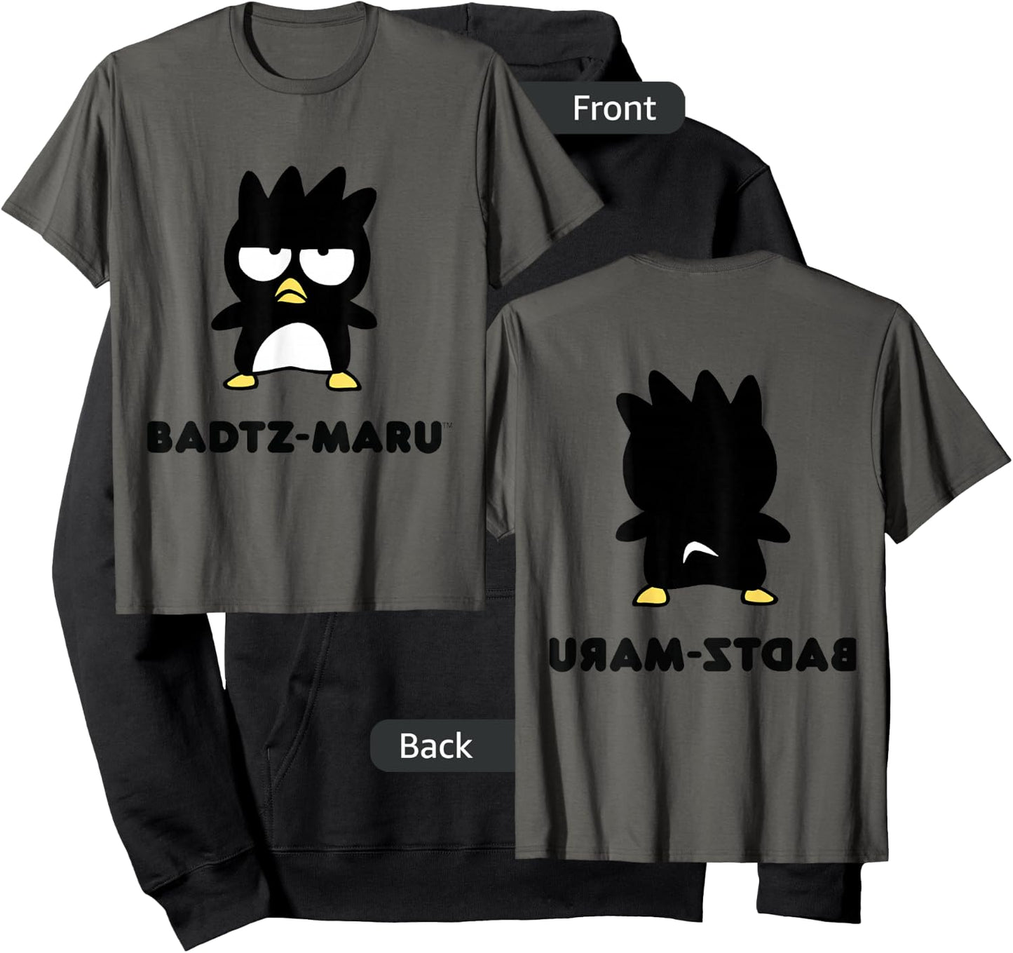 Badtz-Maru Character Front and Back Hoodie - Hoodie | Black