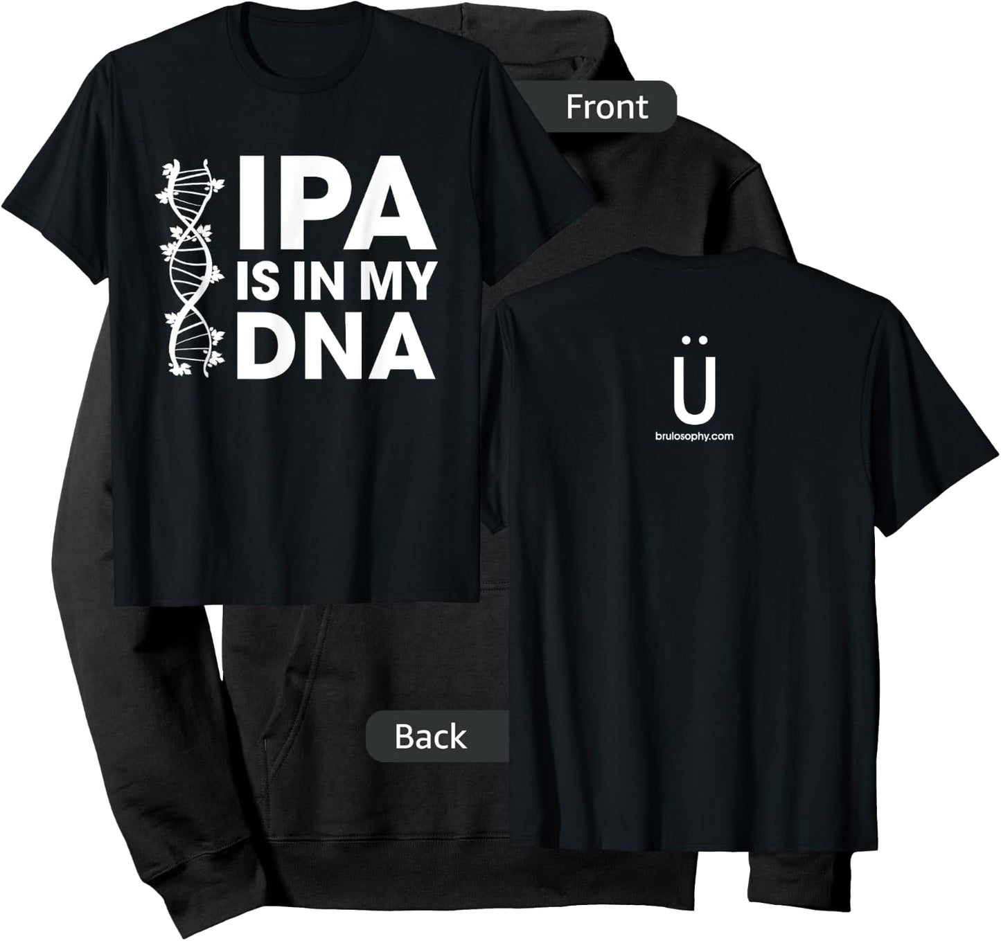 IPA Is In My DNA Beer/Brewing Hoodie - Hoodie | Black