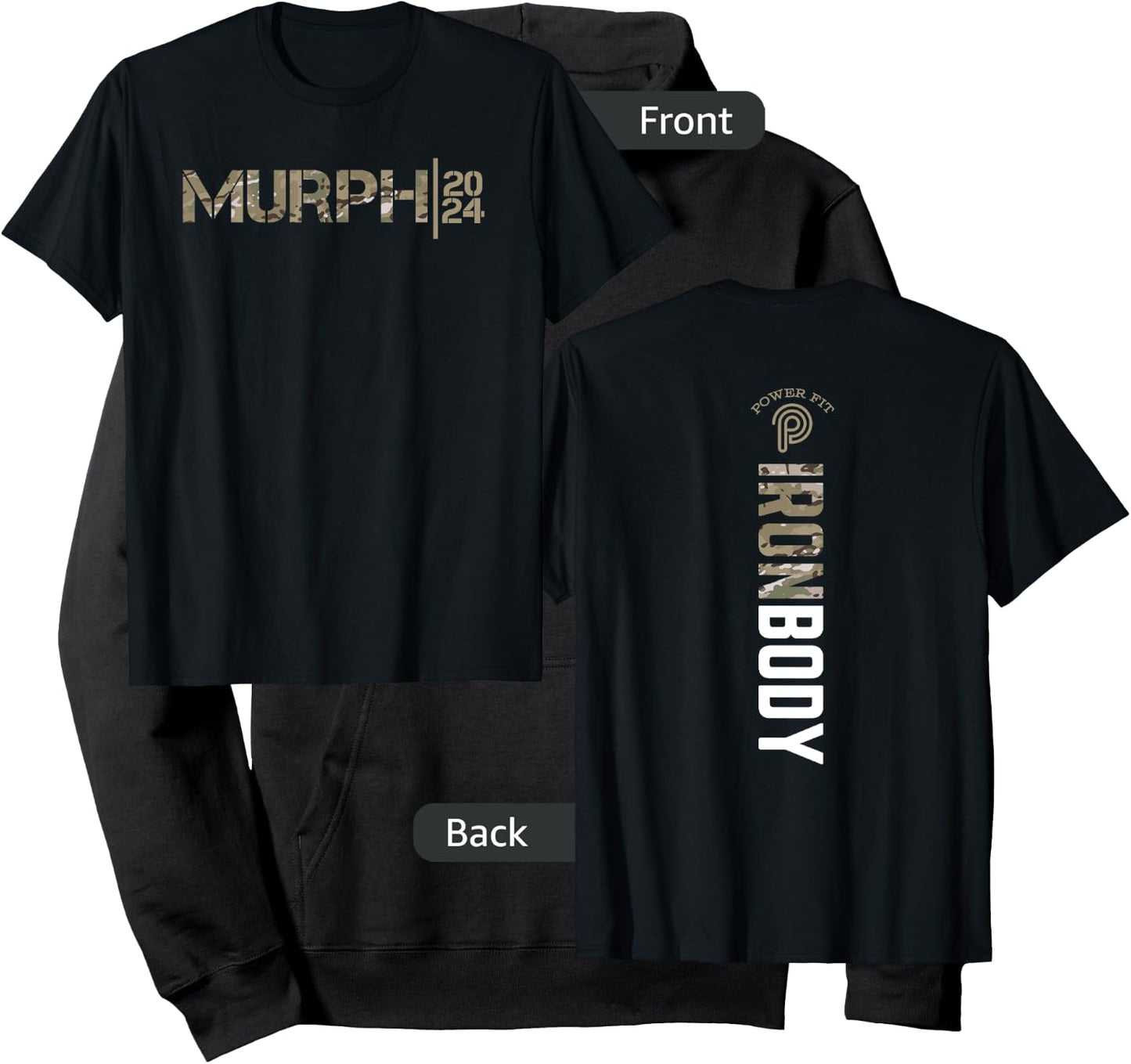 Murph Iron Body Amarillo Camo Dark Hoodie - Hoodie | Black