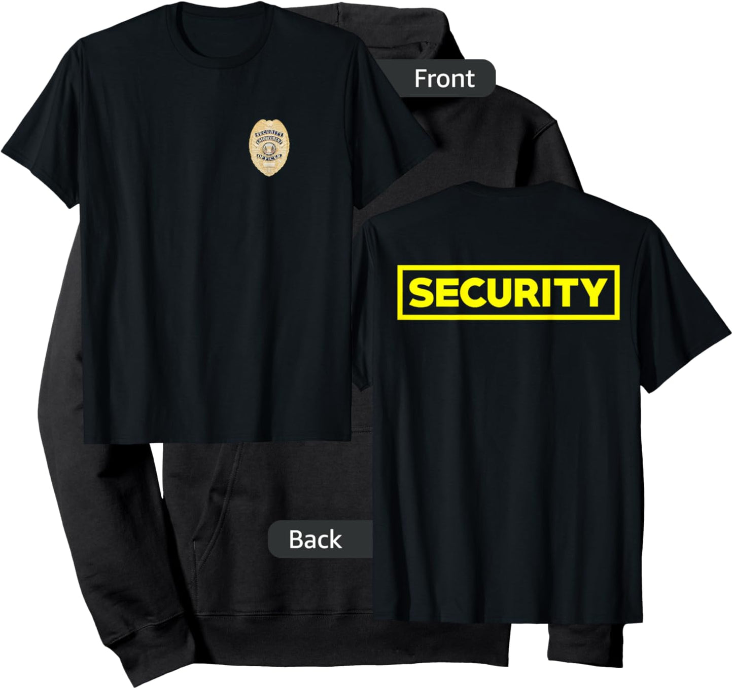 Security Officer Enforcement Badge Police Guards Duty Hoodie - Hoodie | Black