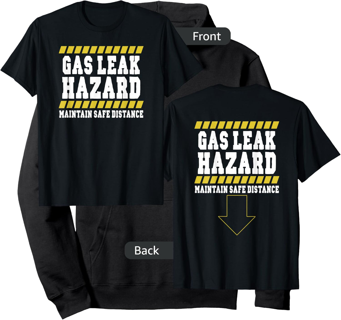 Gas Leak Hazard Maintain Safe Distance Hoodie - Hoodie | Black