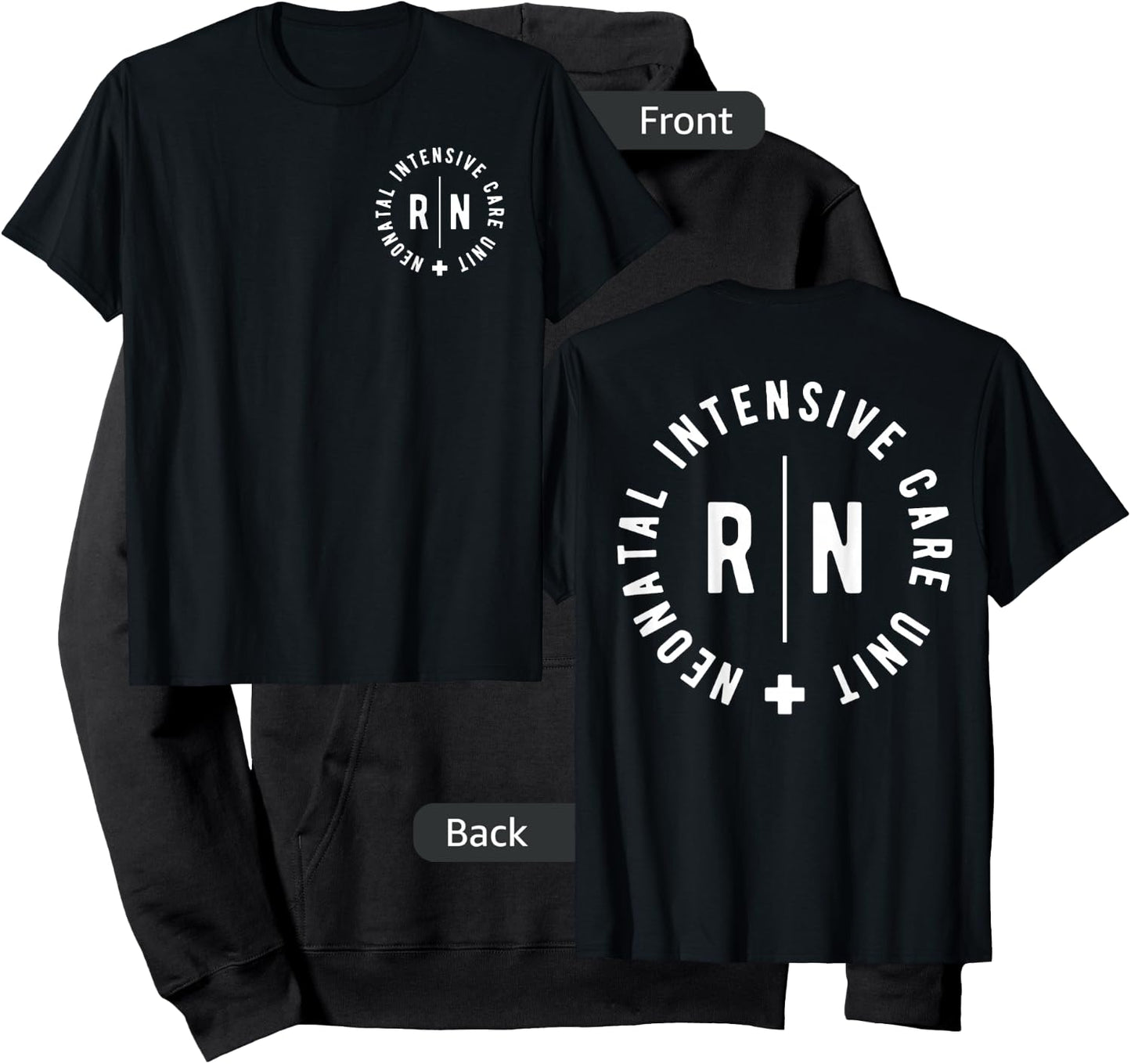 Neonatal Intensive Care Unit NICU Nurse Appreciation 2 Sided Hoodie - Hoodie | Black