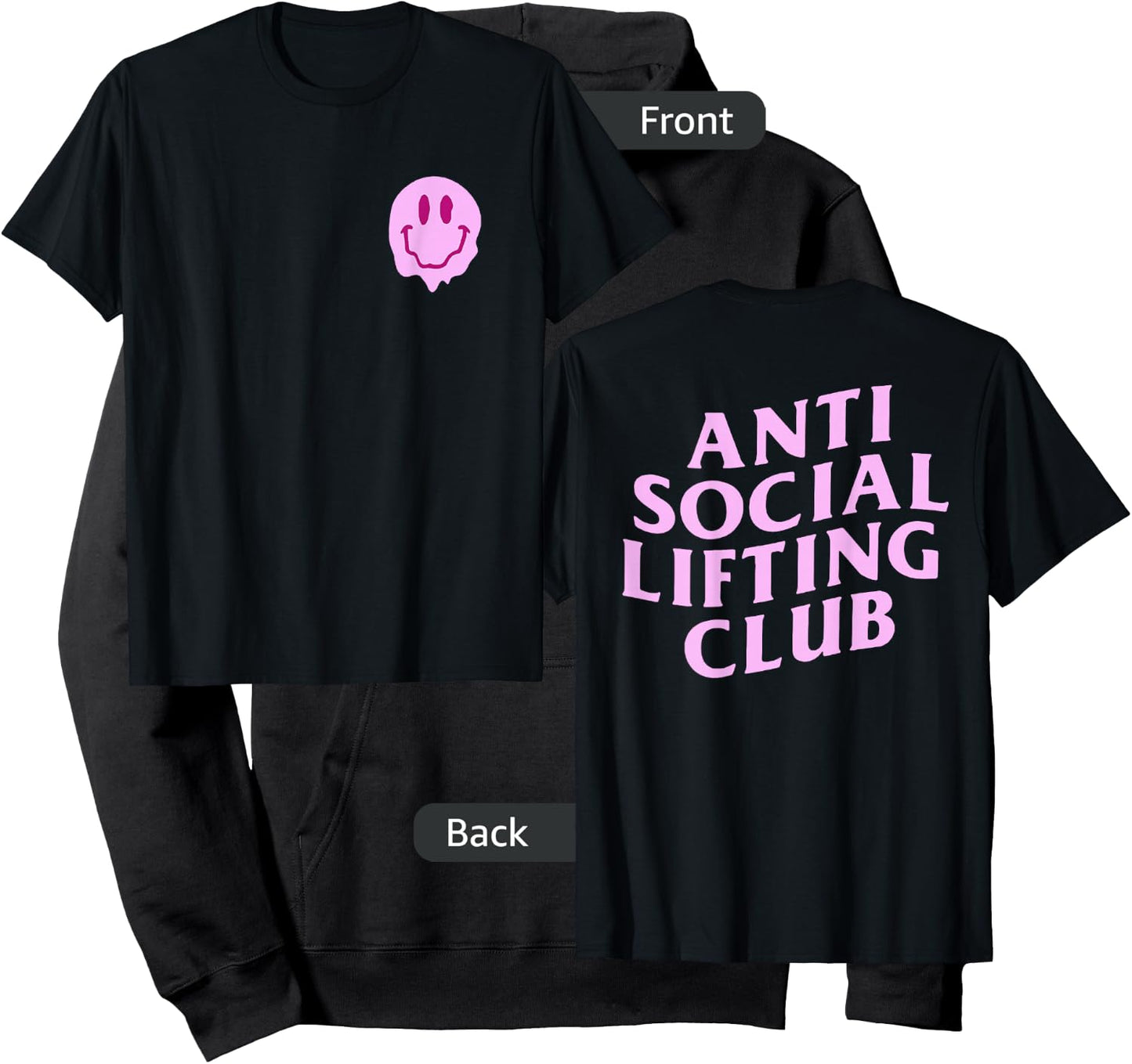 Anti Social Lifting Club - Front and Back Hoodie - Hoodie | Black