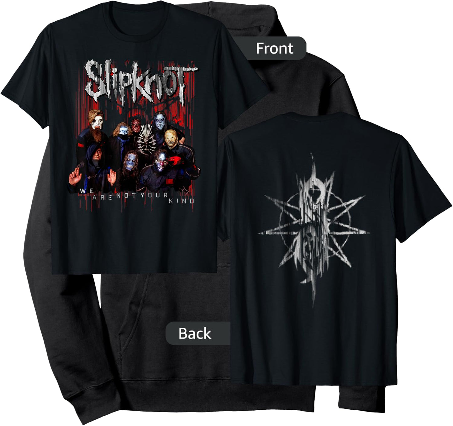 Slipknot Official We Are Not Your Kind Red Group Hoodie - Hoodie | Black