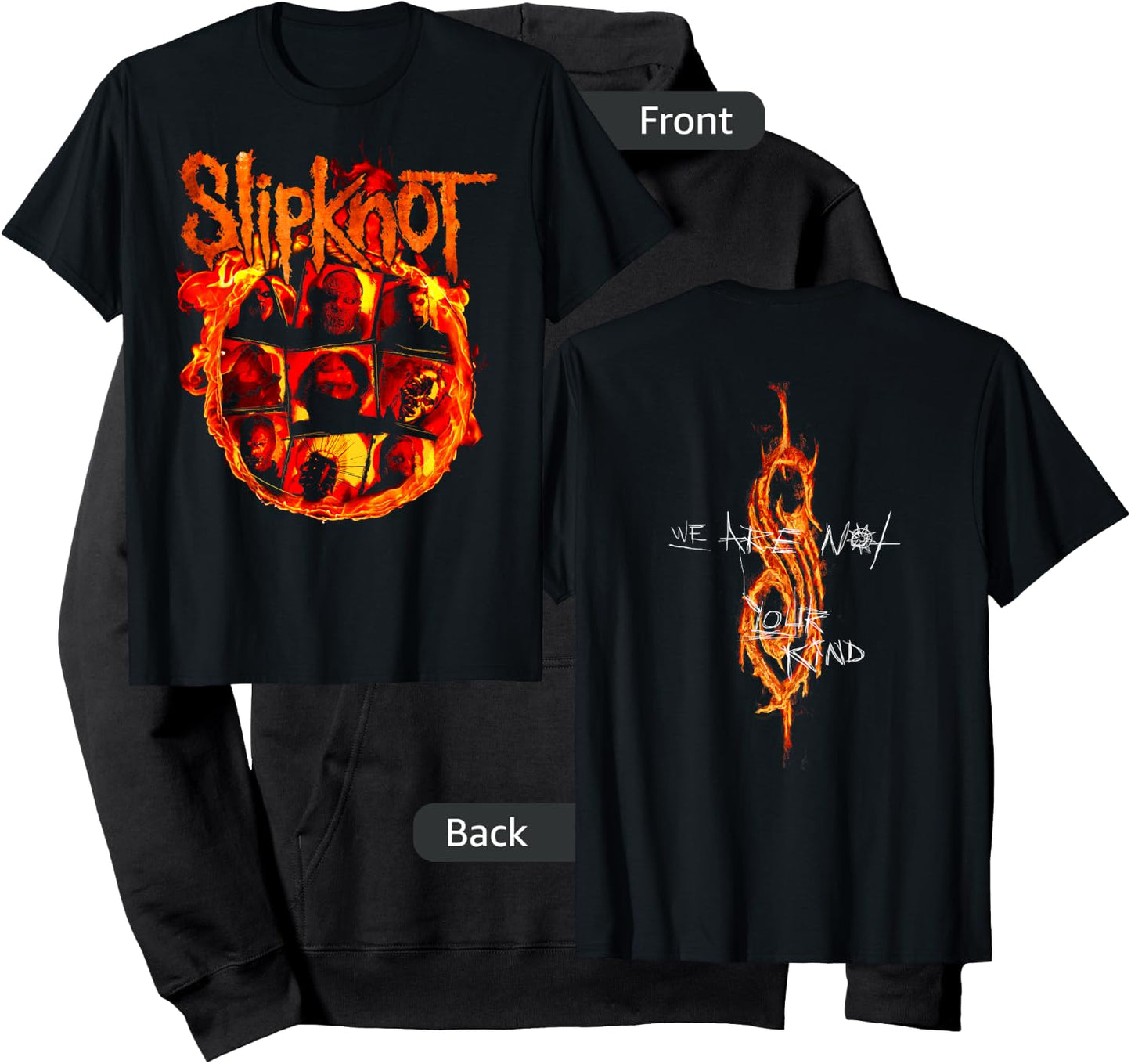 Slipknot Official We Are Not Your Kind Flames Hoodie - Hoodie | Black