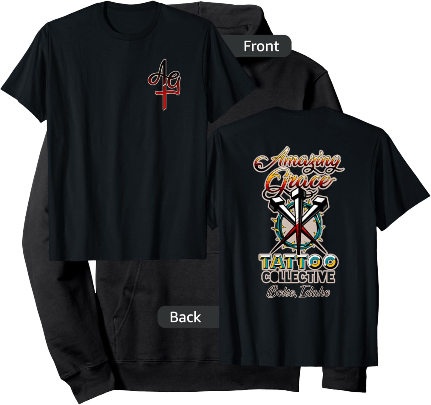 Amazing Grace Tattoo Apparel Hoodie - Hoodie | Black