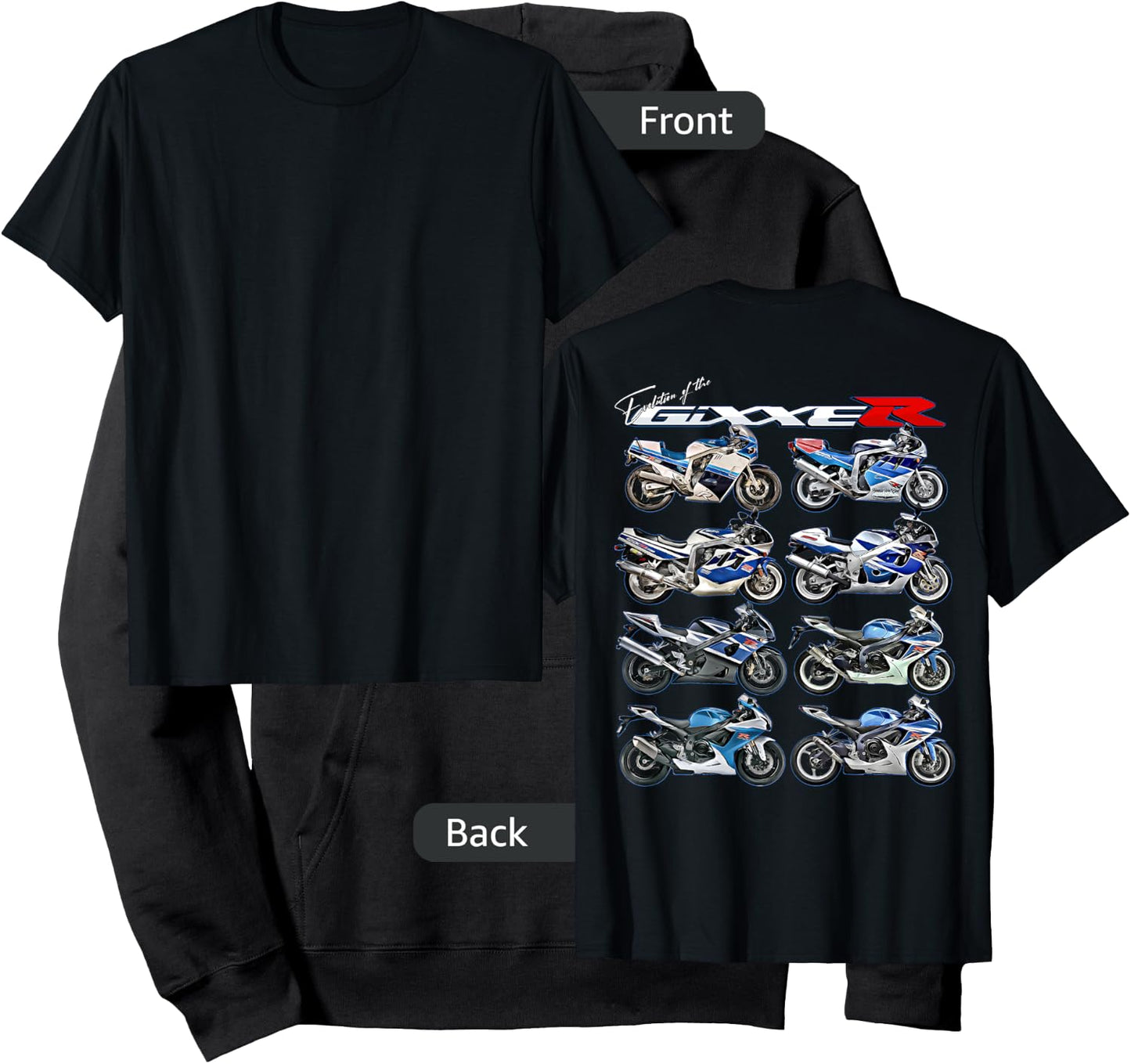 Gixxer, Evolution, GSXR, Road Racing, Motorcycle, Motorbike, Bike Hoodie - Hoodie | Black