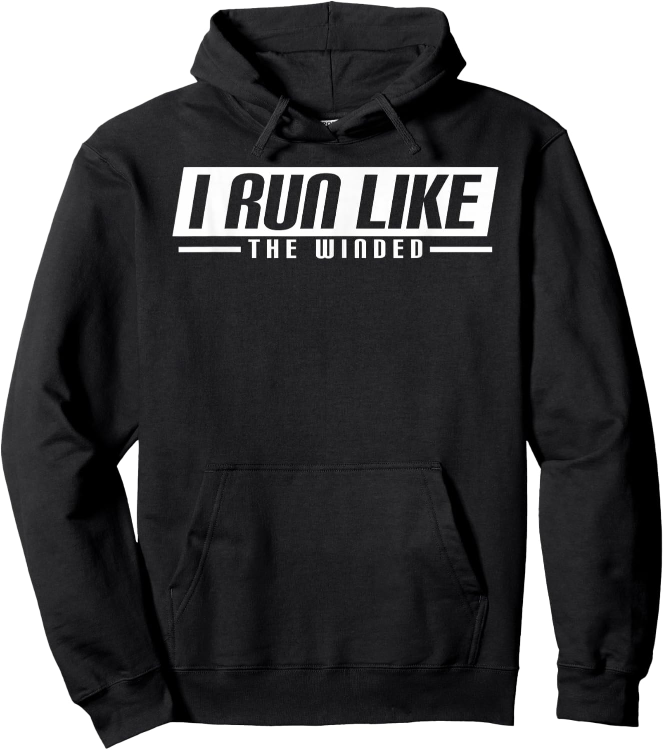 I Run Like The Winded running runner Hoodie - Hoodie | Black