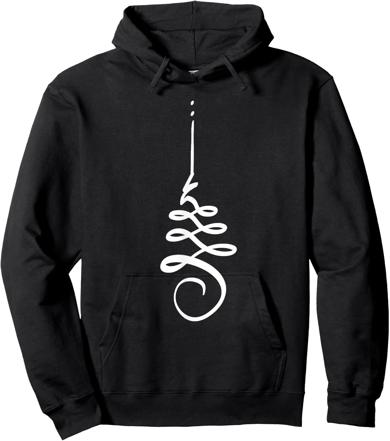 Unalome Spiral Hoodie - Hoodie | Black