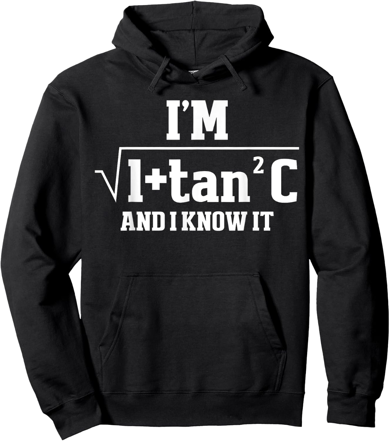 I'm Sec C And I Know It Trigonometry Formula Math Humor Hoodie - Hoodie | Black