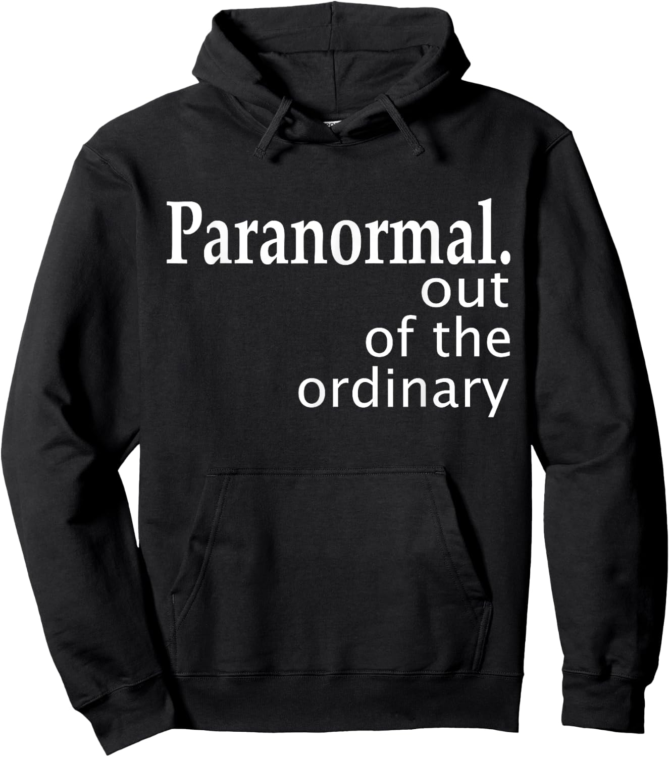 Paranormal Out Of The Ordinary Ghost Hunting Funny Hoodie - Hoodie | Black