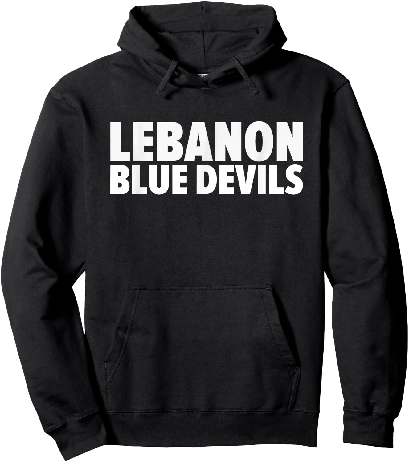 Lebanon Blue Devils Bold Hoodie - Hoodie | Black