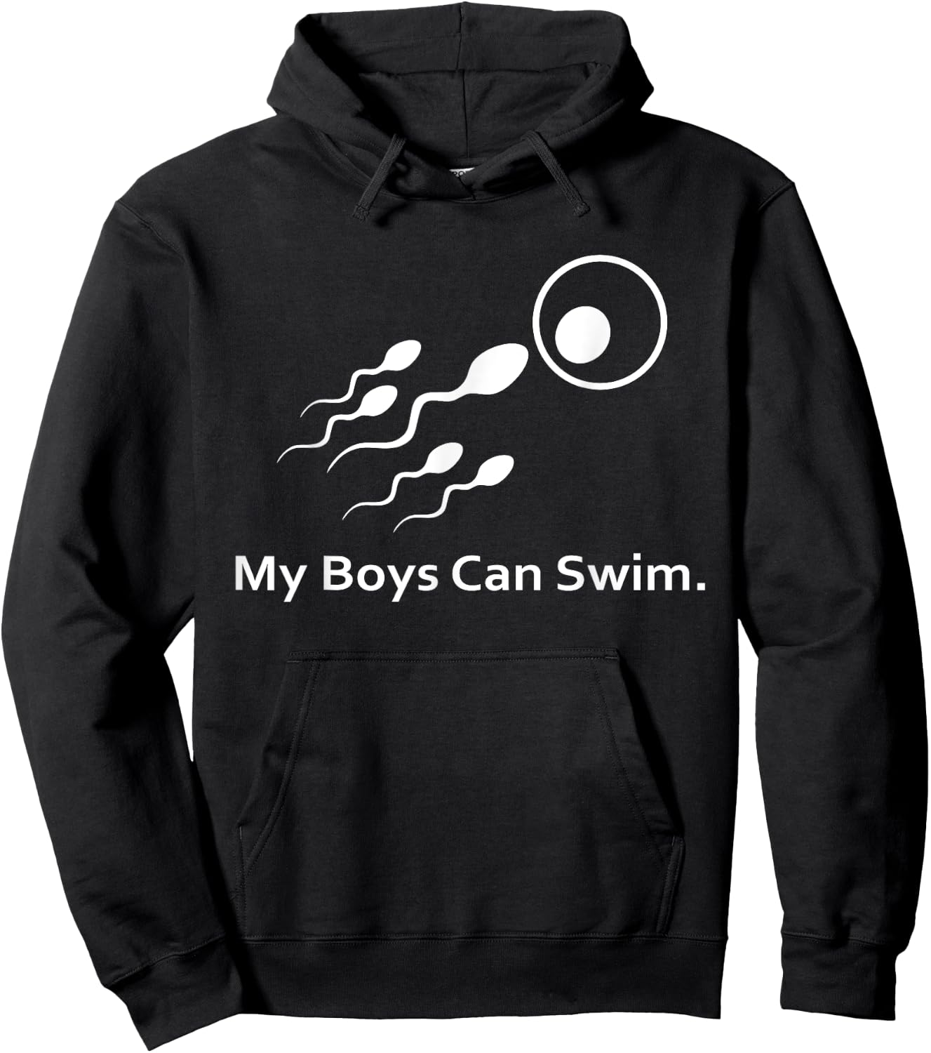 My Boys Can Swim Funny Hoodie - Hoodie | Black